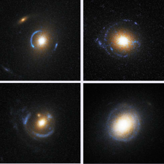 Примеры гравитационных линз.