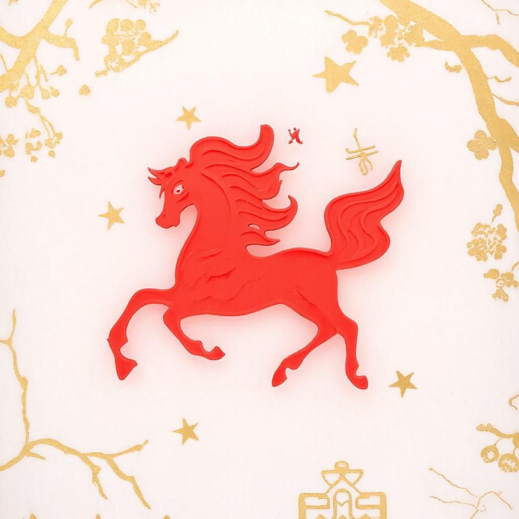 для хозяйки года салат "Пегас" с изображением символа года 