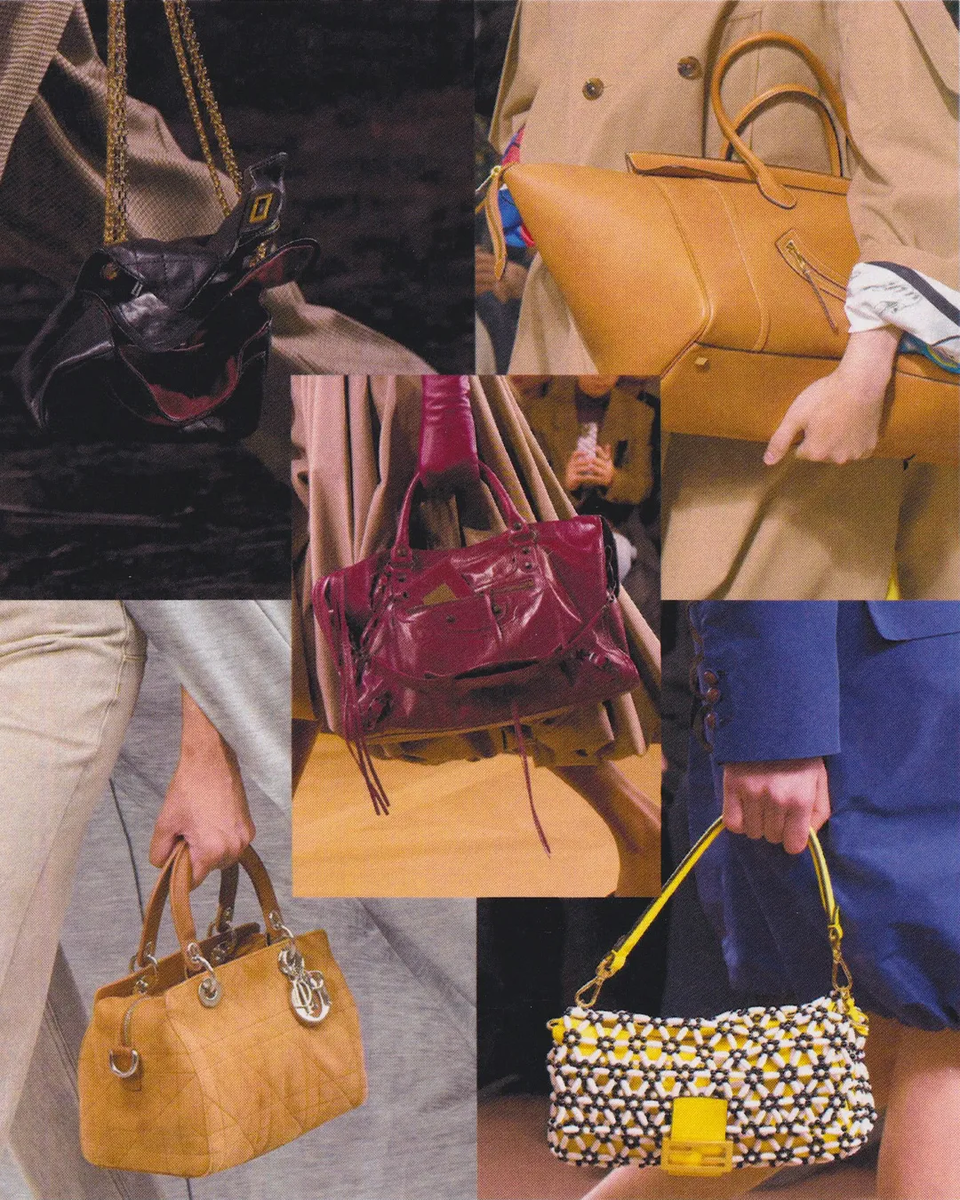 Chanel, Celine, Balenciaga (в центре), Dior, Fendi