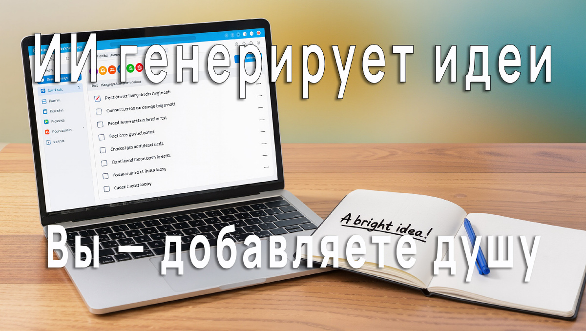ИИ как помощник в генерации идей для контента.