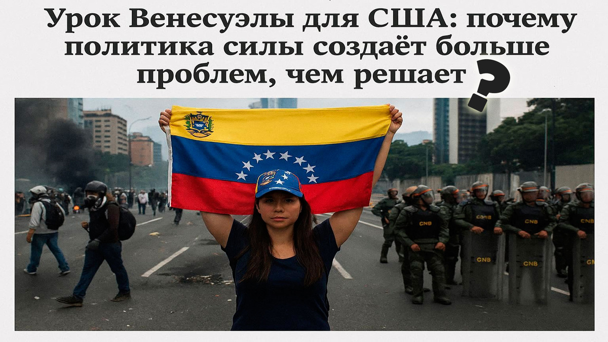 Урок Венесуэлы для США: почему силовая политика создает больше проблем, чем решает
