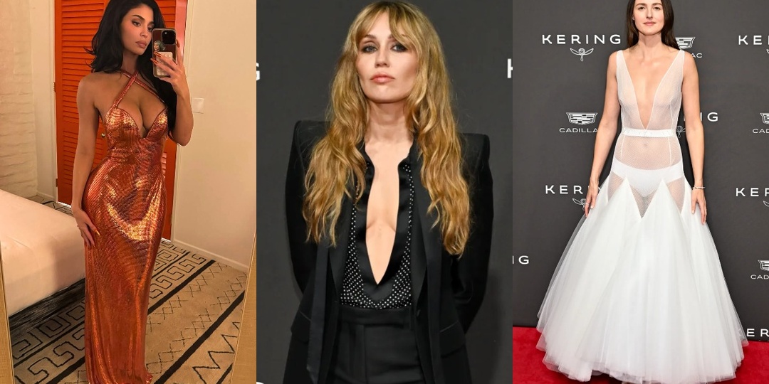 Кайли Дженнер, Майли Сайрус и Тимоти Шаламе на вечере в Палм-Спрингс