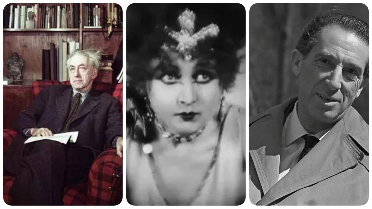 прозаик и драматург Илья Эренбург, актриса немого кино Софья Магарилл, режиссер георгий Козинцев
