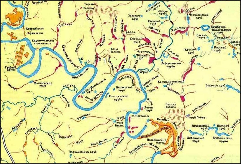 Реки Москвы. Источник: vtchk.ru
