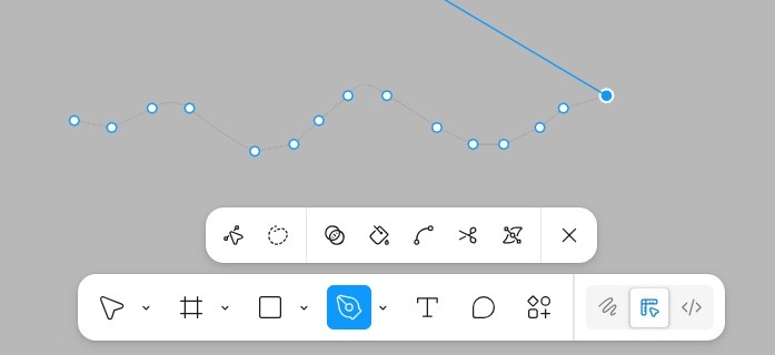 Волна составленная из точек в Figma