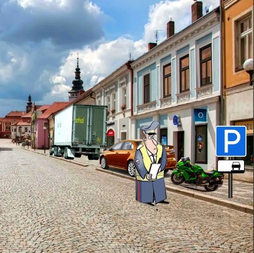 Возле какого или каких транспортных  средств инспектор заполнял протокол?