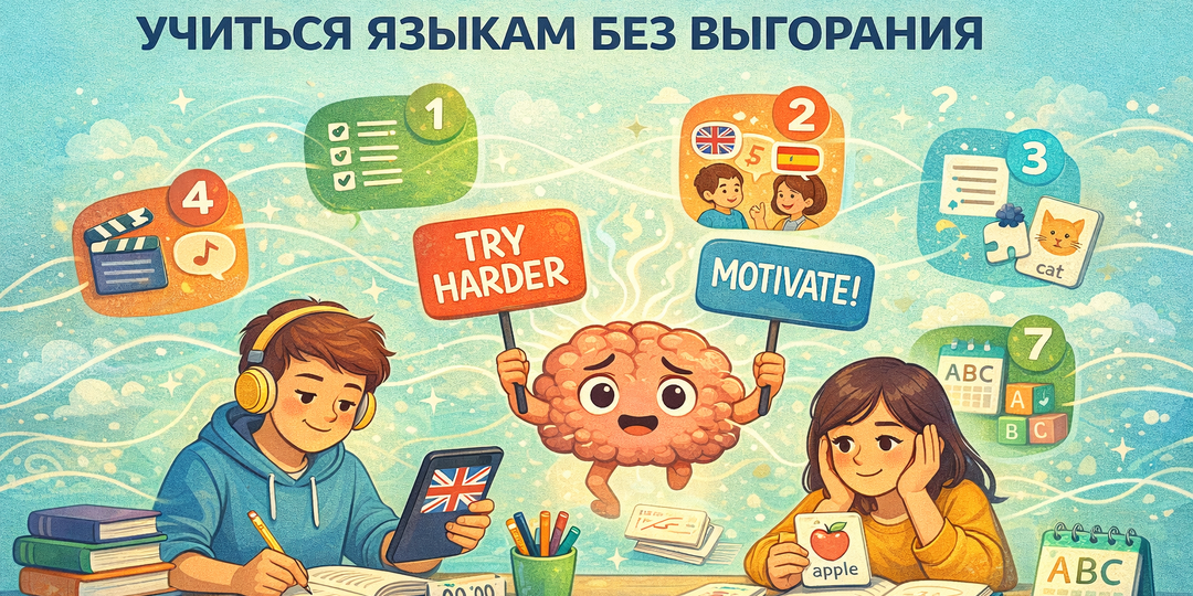 7 шагов, которые помогают учиться языкам без выгорания