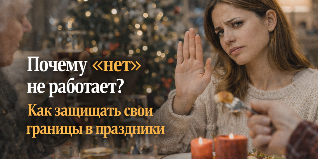 🧱 Почему «нет» не работает? Как защищать свои границы — особенно в праздники