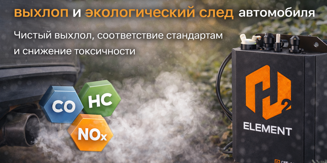 Как H2Element влияет на выхлоп и экологический след автомобиля