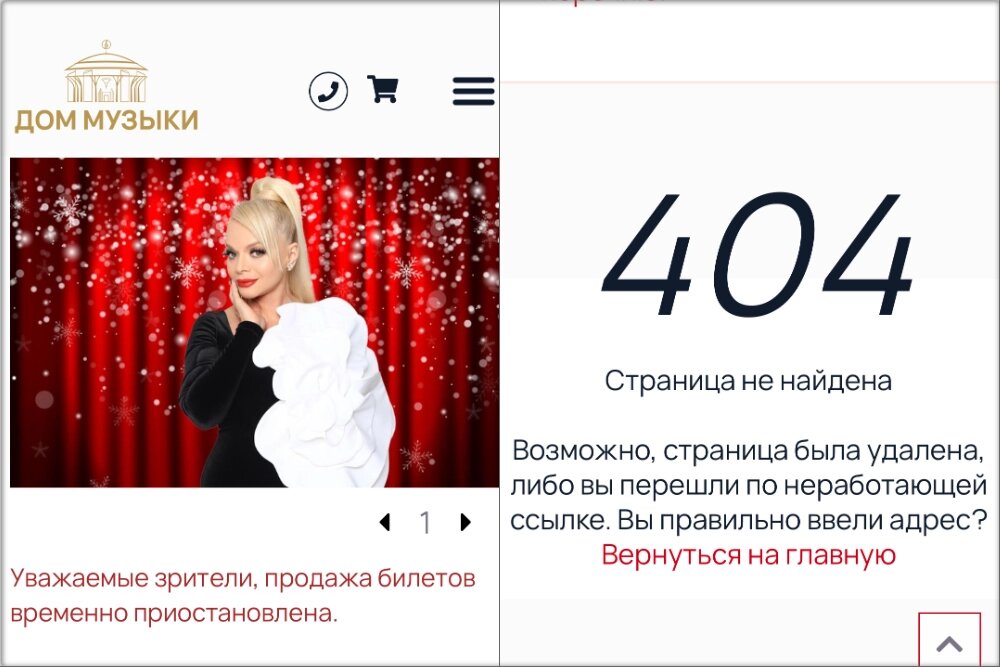    На сайте Дома музыки пропала афиша мероприятия. Фото: Коллаж АиФ