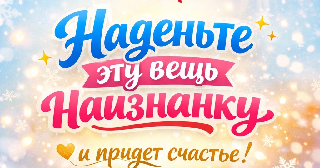 Таинство Рождества: Переверните свою судьбу — если 7 января надеть вещь наизнанку