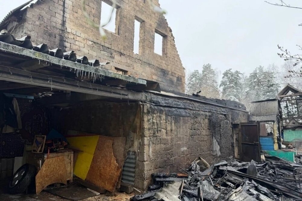    Предварительно, причина пожара — неосторожное обращение с огнем. Фото: СК Подмосковья