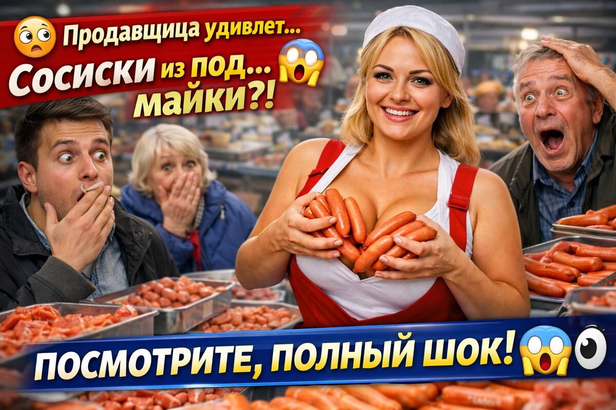 🍖 Необычный способ продавать сосиски… Посетители в полной растерянности! 🤯
