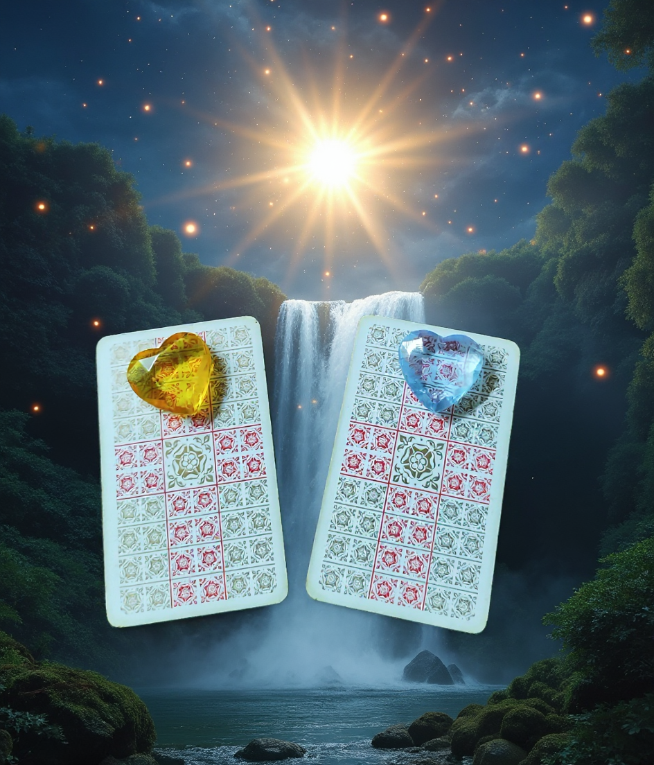 Необходимо выбрать карту или по цвету сердца ↺