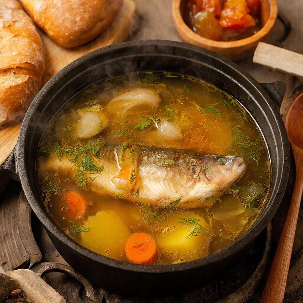 Уха деревенская