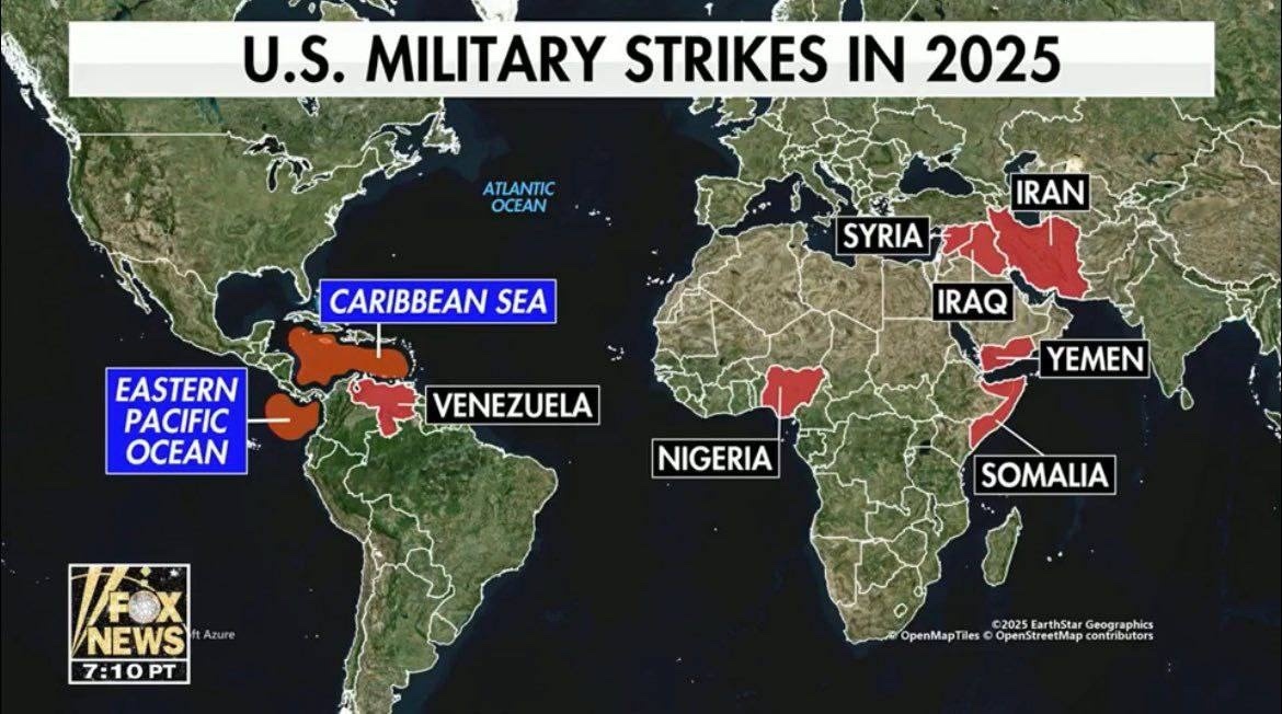 Агрессивный Трамп удар по территории Земле карта. 