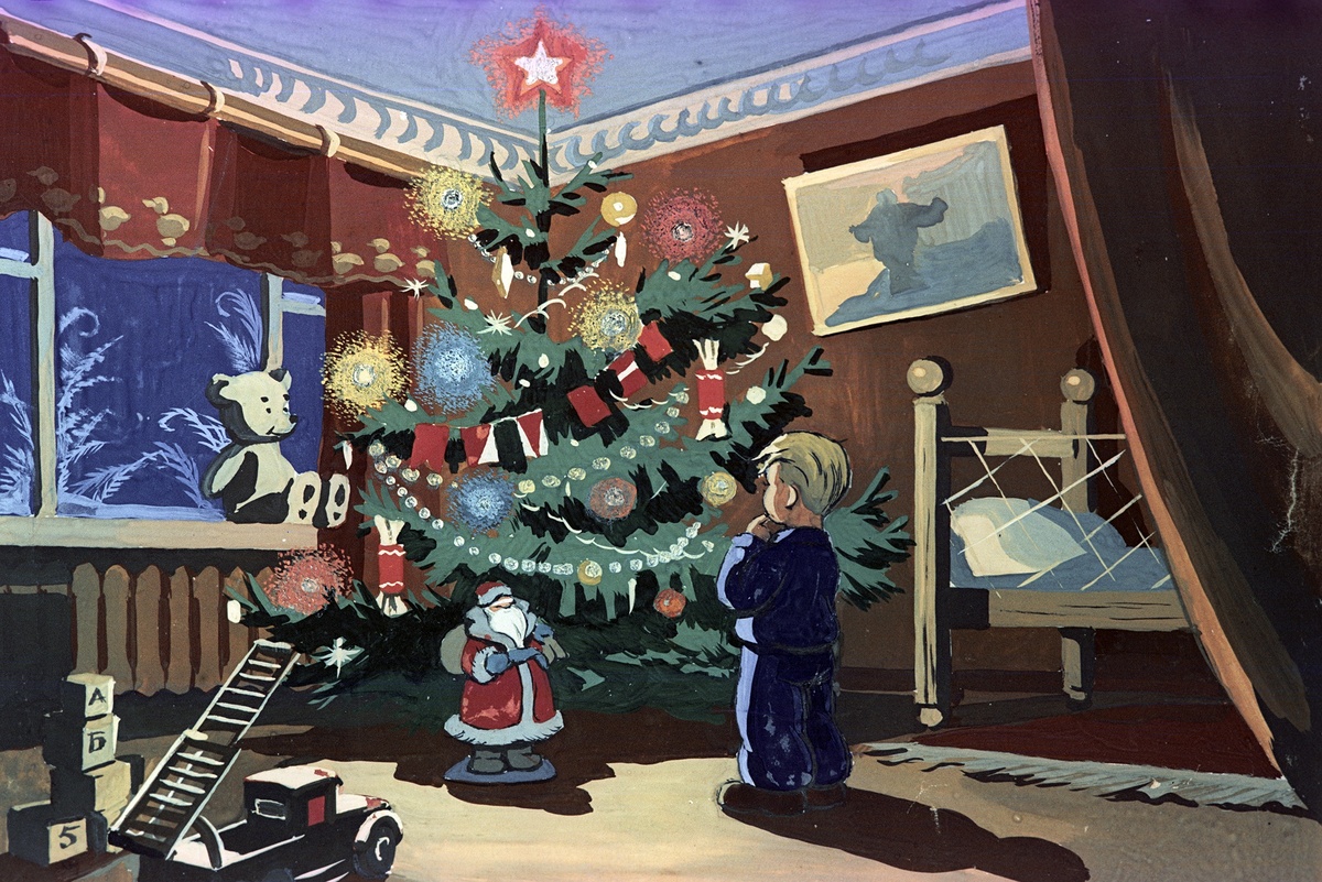    Кадр из мультфильма "Новогоднее путешествие" (студия "Союзмультфильм", 1959 год, режиссер Петр Носов). / Алексей Бушкин/РИА Новости