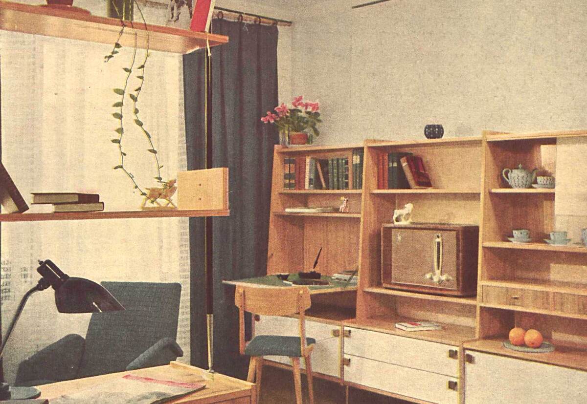 Одна из иллюстраций к статье "О Всесоюзном конкурсе на лучшую мебель.1958-1959" Портал о дизайне tehne.com