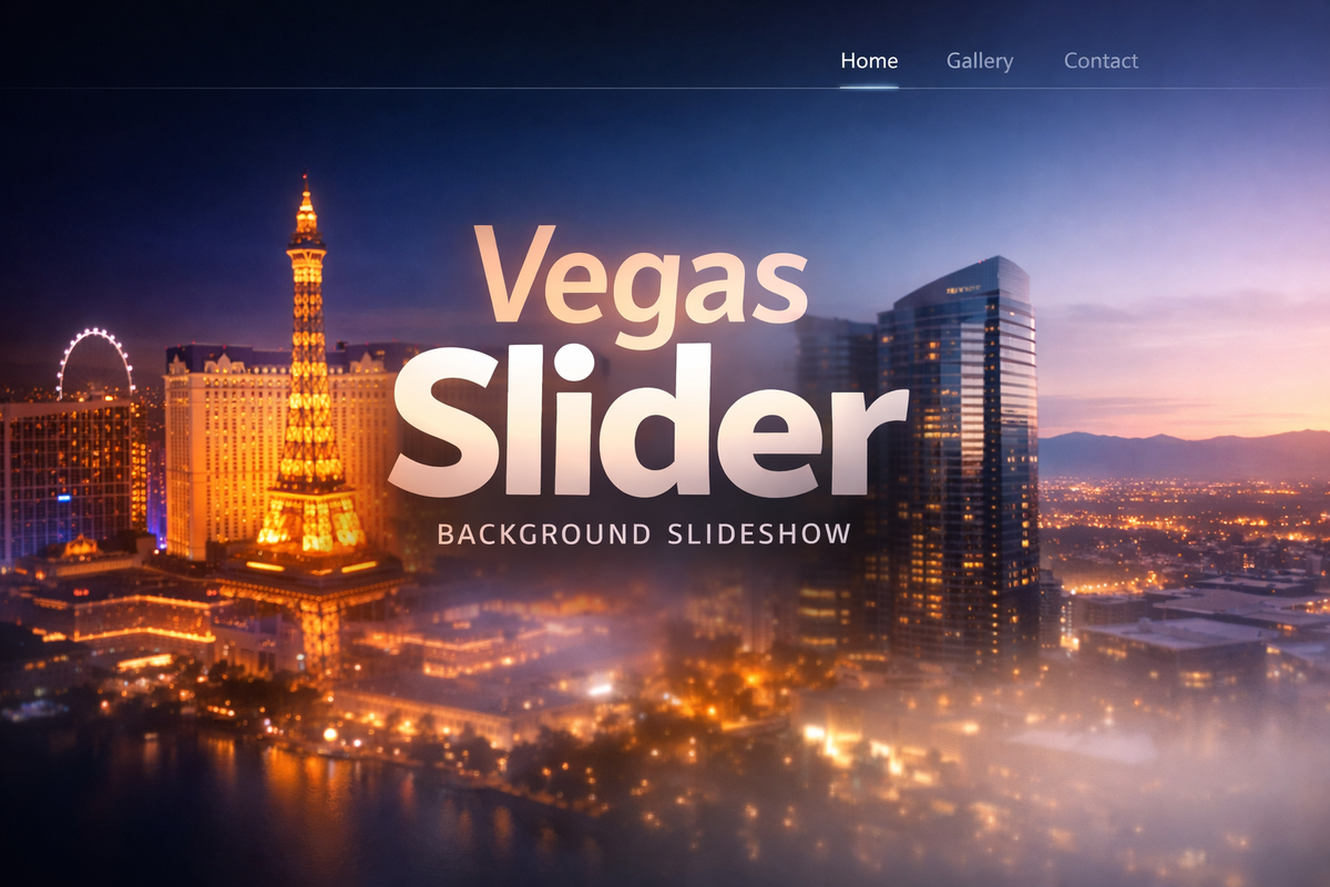 Vegas Slider: эффектные фоновые слайд-шоу для сайта