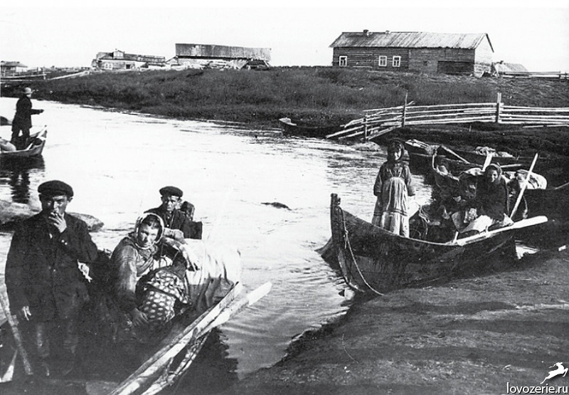 Вирма. Саамы собираются на летние места. Начало XX-века