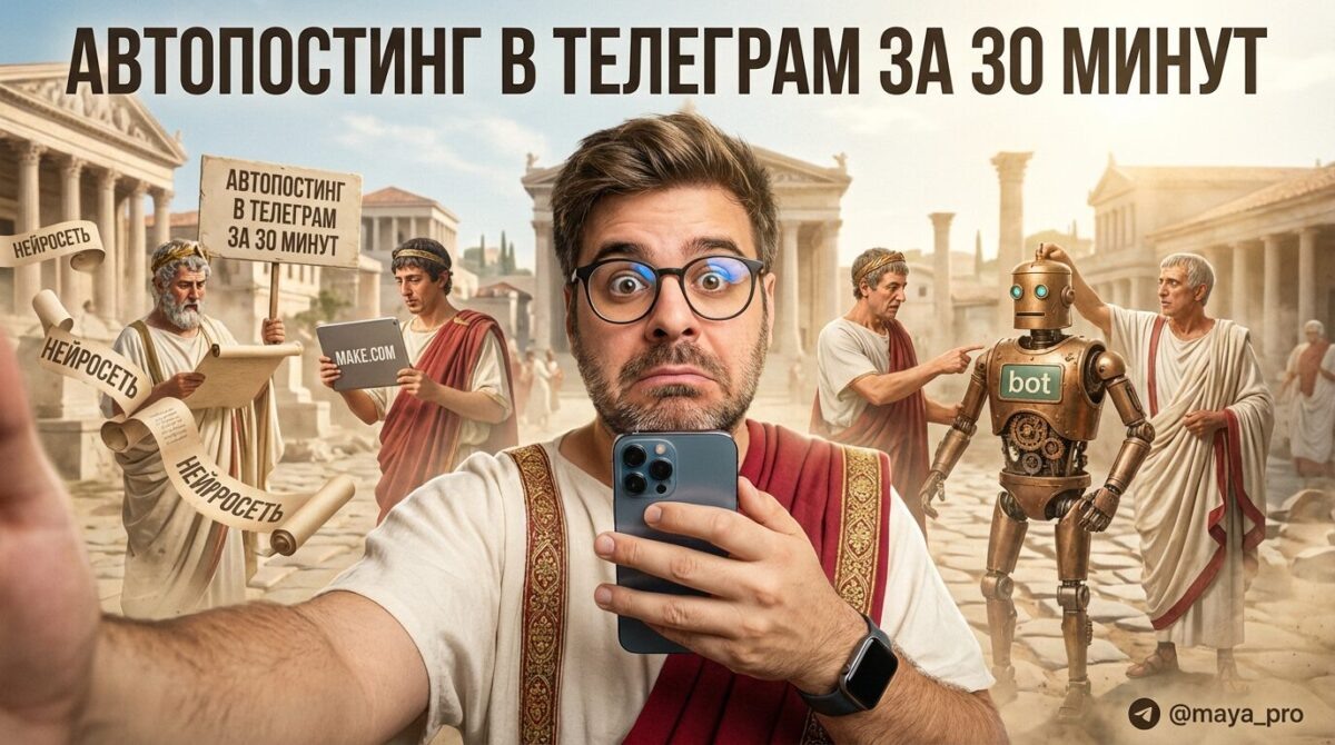    Схема автопостинга в Телеграм Артур Хорошев