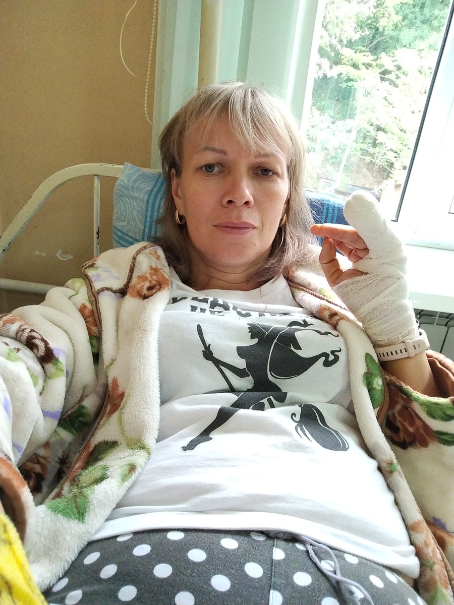 Это я в больнице лежала