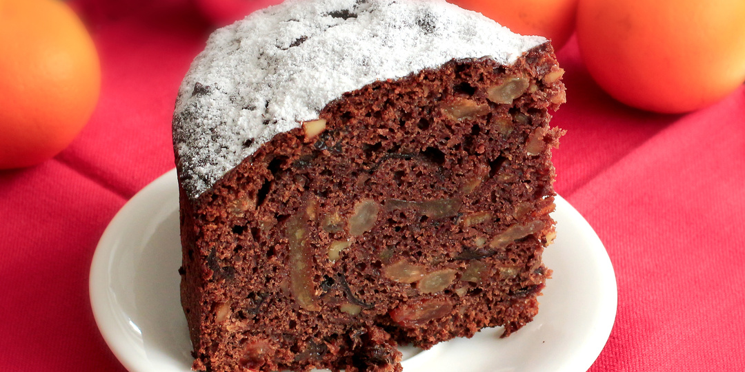 Богатый рождественский кекс: много сухофруктов, цукатов и орехов (без вымачивания и пропиток). Печем перед самым рождеством