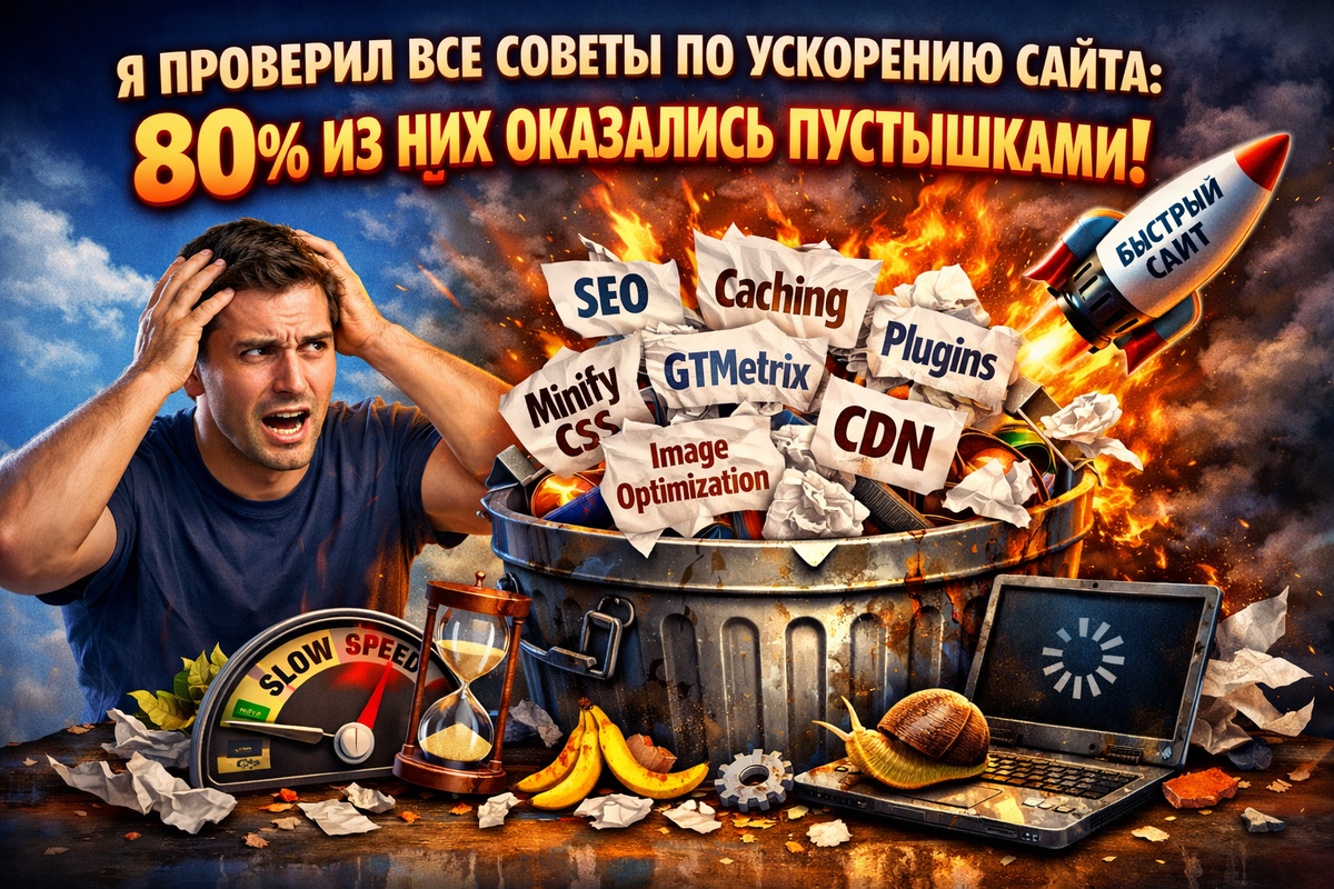 Я проверил все советы по ускорению сайта