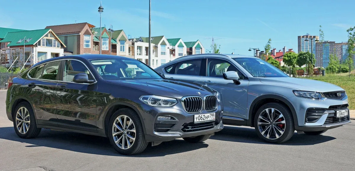 "Одноклассники" БМВ Х6 и Джили Тугела. Источник фото: 5koleso.ru