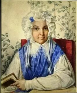 Неизвестный художник. Портрет Е.М. Кологривовой. 1830-е. Картон бристольский, акварель, белила, лак.