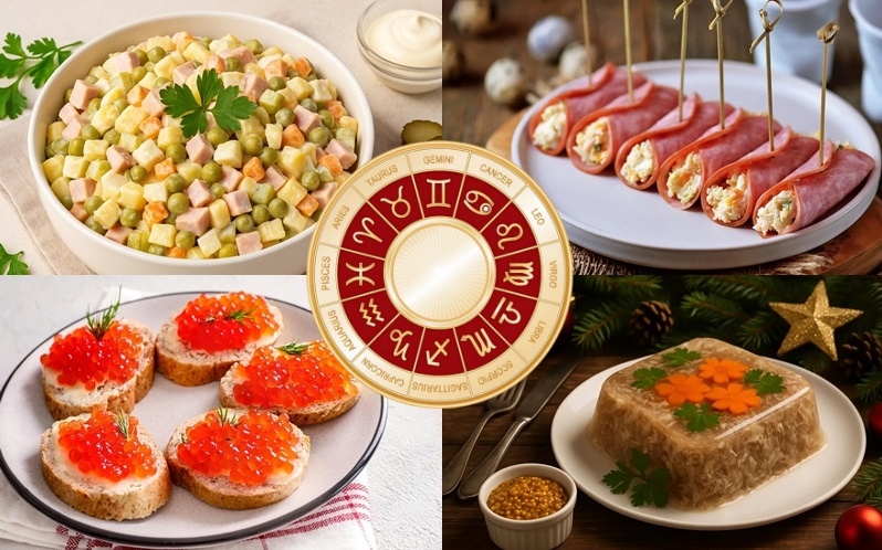 Новогодние блюда как знаки зодиака