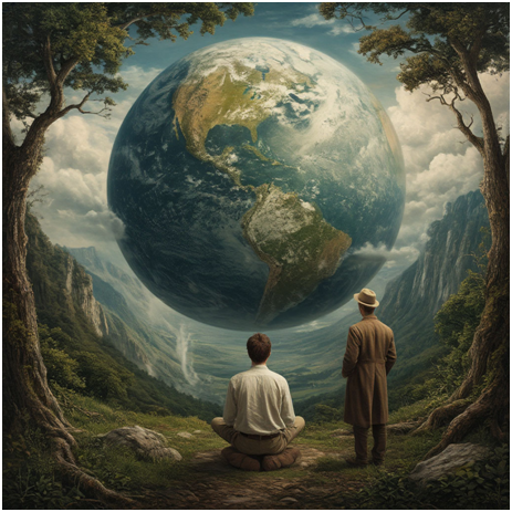 Сгенерировано ИИ- всё вокруг есть Тонкий Мир, чувствовать его.