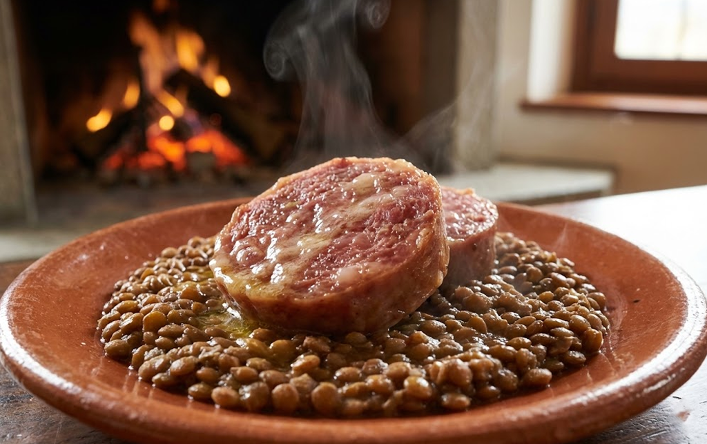 Италия: Котекино с чечевицей / Изображение: AlphaChef