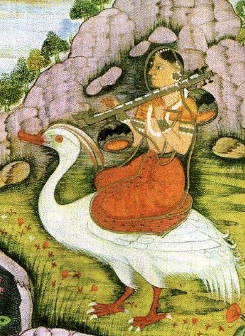 Сарасвати. Живопись эпохи Великих Моголов времен правления Аурангзеба. (интернет)