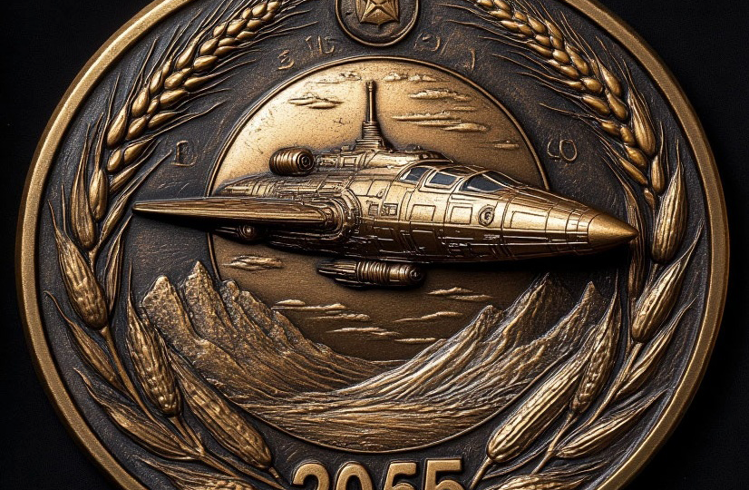 «Гость из будущего в 1968 году?» Мужчина уронил предмет с надписью «2055» и изображением космического корабля