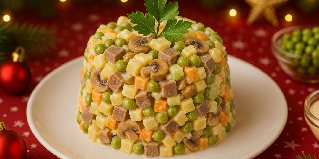 Салаты на Рождественский стол: 10 волшебных рецептов от уютной классики до изысканной новинки