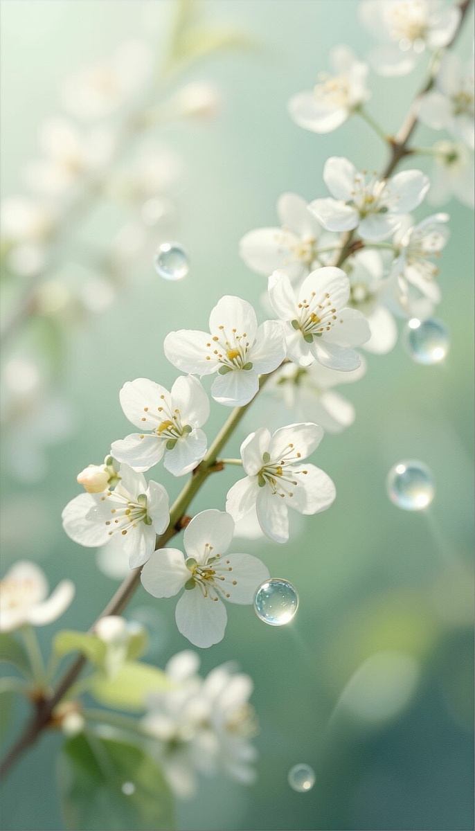 Ветка черемухи