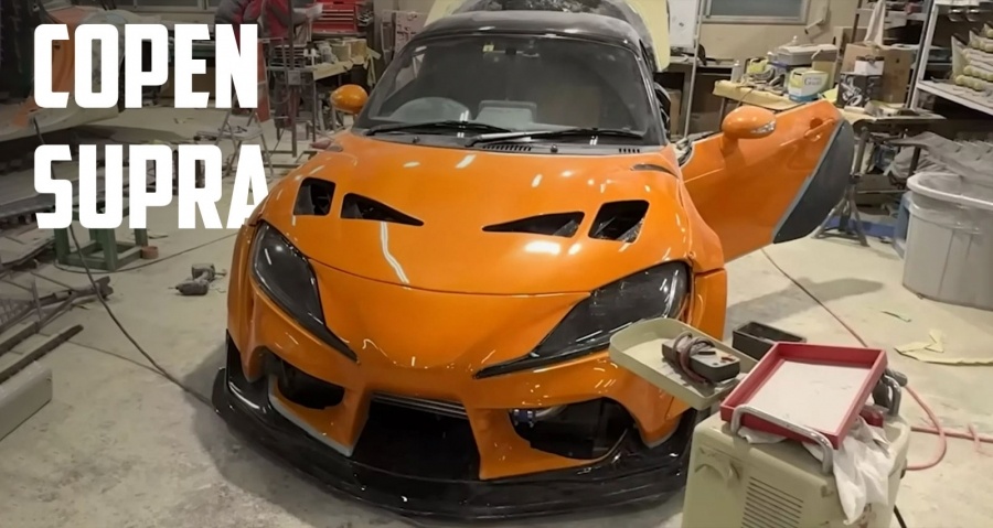 Японские студенты превращают Daihatsu Copen в мини-реплику Toyota Supra