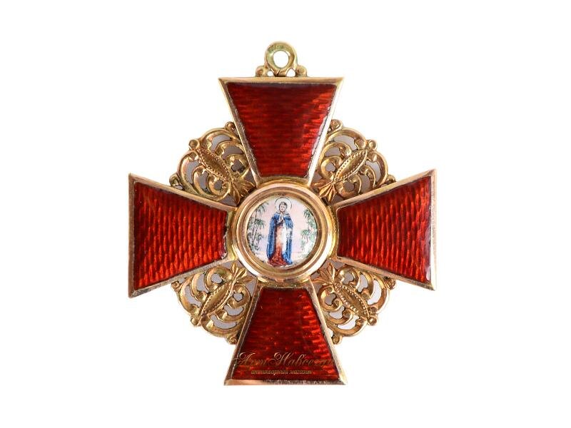 Крест ордена Святой Анны 2-й степени без мечей.