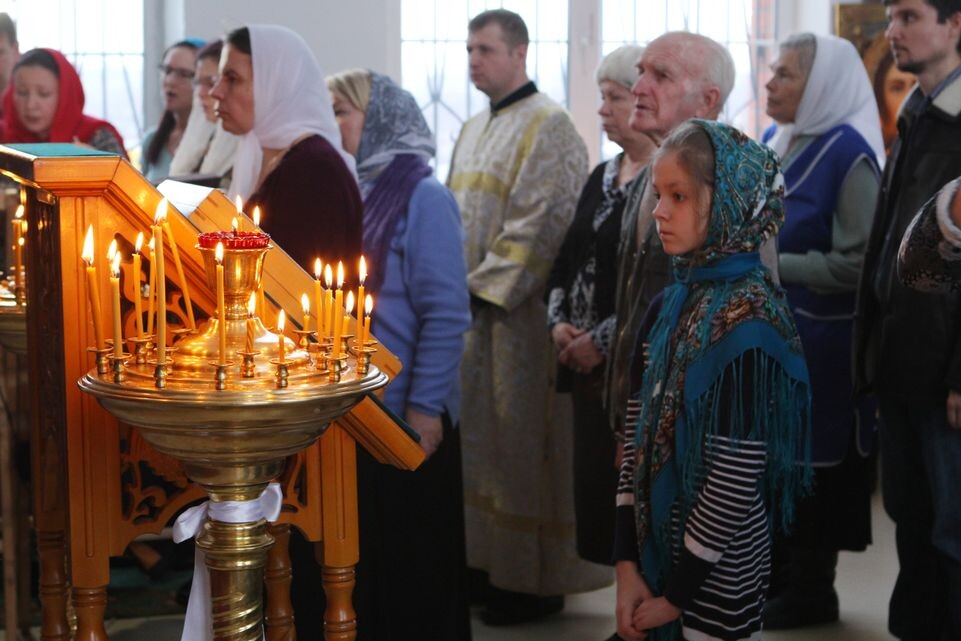    Церковная служба в Крещенский Сочельник в Луховицах / Медиасток.рф