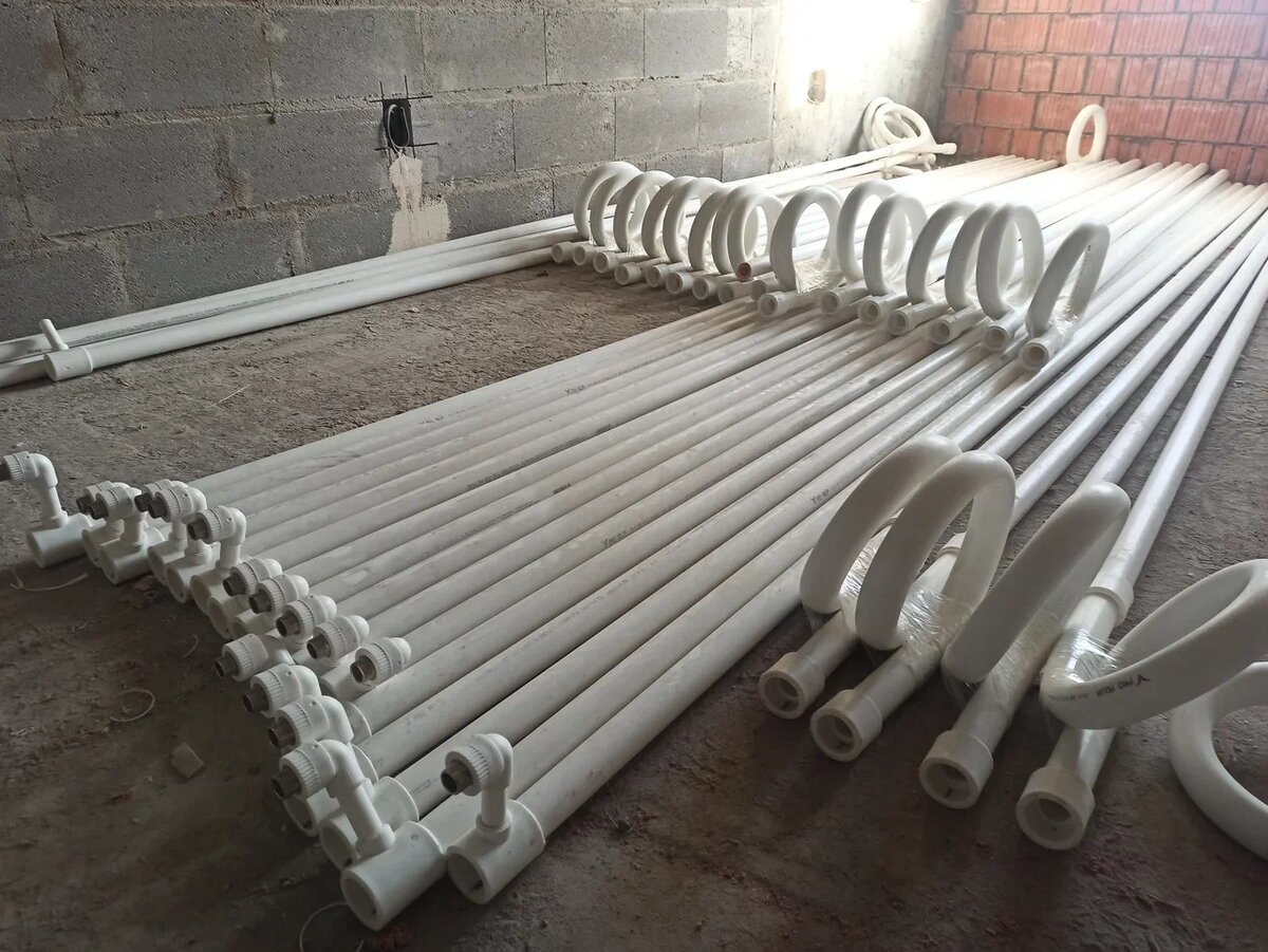 заготовкии перед монажом стояков из ППР