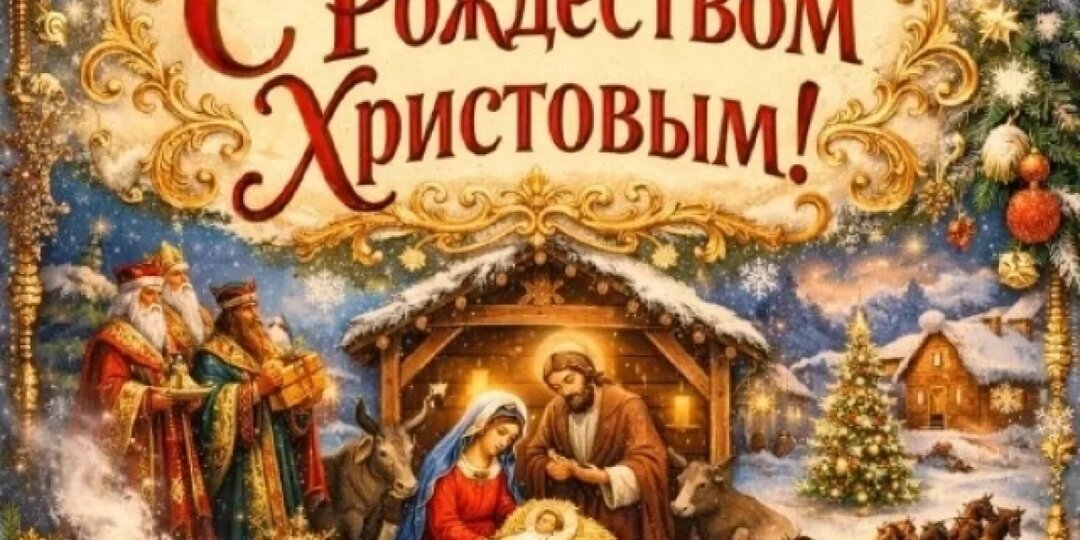 Тихая радость. Красивые и бесплатные открытки с Рождеством Христовым 2026: поздравления и пожелания