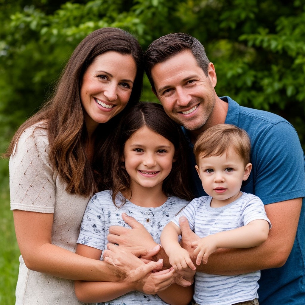                   Семён Ушаков с семьей