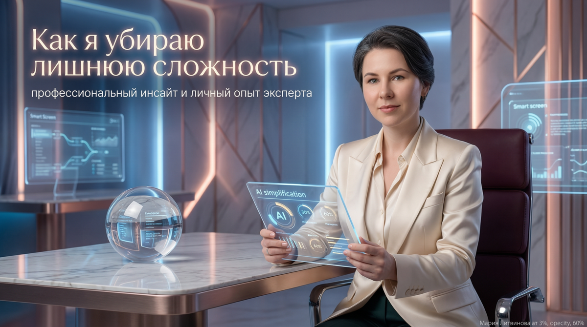    Оптимизируем процессы и убираем ненужные слои сложности в работе | Автор: Мария Литвинова Мария Литвинова