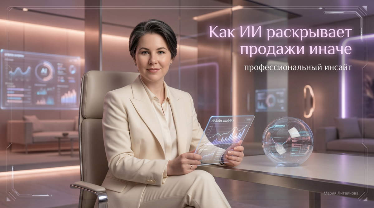    Практичное применение ИИ для улучшения процесса продаж | Автор: Мария Литвинова Мария Литвинова