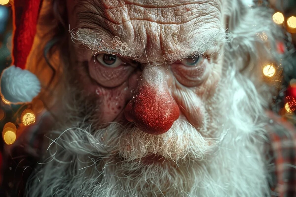    Дед Мороз с обрезом.