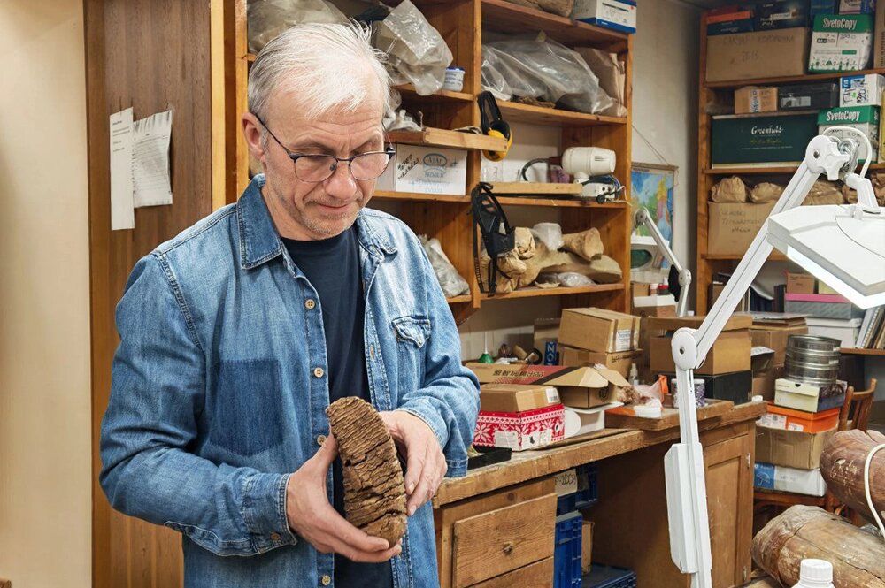    Палеонтолог Томского государственного университета (ТГУ) Сергей Лещинский. Фото: Томский Государственный Университет