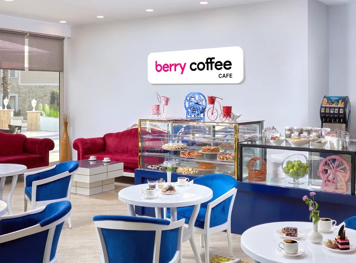    В отеле WB Travel Dreams Vacations 4* будет также работать кофейня Berry Coffee. Дизайн-проект: РВБ