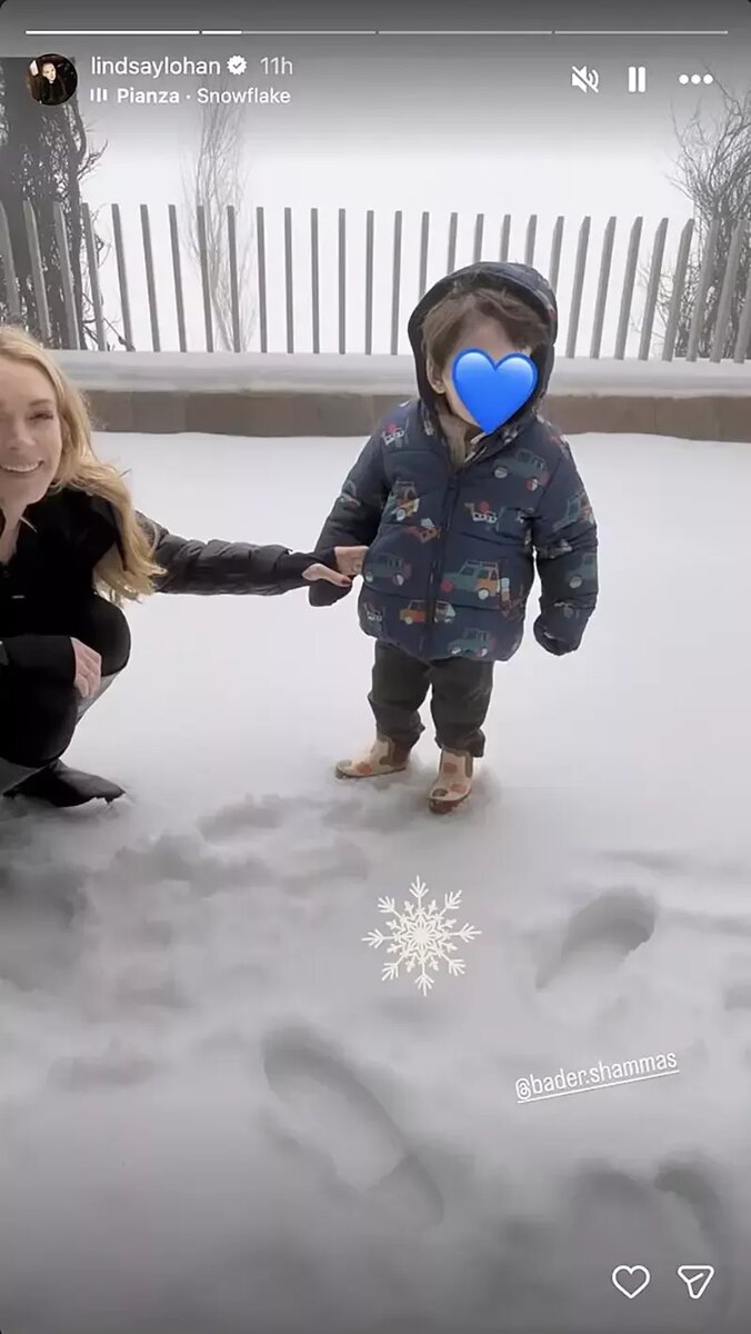 Линдси Лохан с сыном📷
