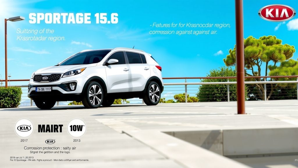    Kia Sportage 1.6 до 160 л.с. для Краснодарского края: защита от коррозии в условиях соленого воздуха